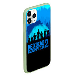 Чехол iPhone 11 Pro матовый RDR 2: Blue Style, цвет: 3D-салатовый — фото 2