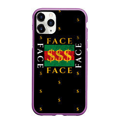 Чехол iPhone 11 Pro матовый FACE GG Style, цвет: 3D-фиолетовый