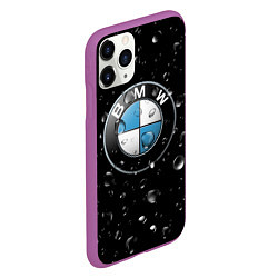 Чехол iPhone 11 Pro матовый BMW под Дождём, цвет: 3D-фиолетовый — фото 2