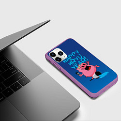 Чехол iPhone 11 Pro матовый Happy New Year, цвет: 3D-фиолетовый — фото 2