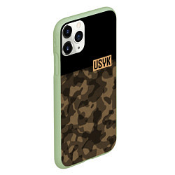 Чехол iPhone 11 Pro матовый USYK Camo, цвет: 3D-салатовый — фото 2