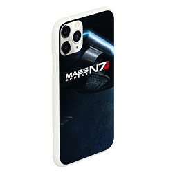 Чехол iPhone 11 Pro матовый Mass Effect N7, цвет: 3D-белый — фото 2