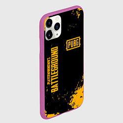 Чехол iPhone 11 Pro матовый PUBG: Black Fashion, цвет: 3D-фиолетовый — фото 2
