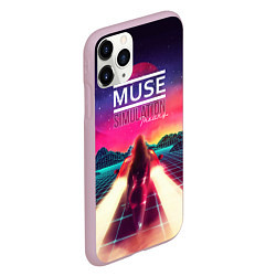 Чехол iPhone 11 Pro матовый Muse: Simulation Theory, цвет: 3D-розовый — фото 2