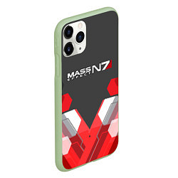 Чехол iPhone 11 Pro матовый Mass Effect: N7 Soldier, цвет: 3D-салатовый — фото 2