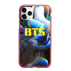 Чехол iPhone 11 Pro матовый BTS: Blue Spectre, цвет: 3D-красный