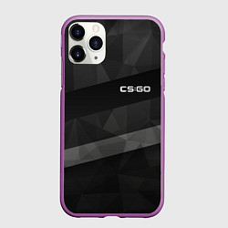 Чехол iPhone 11 Pro матовый CS:GO Graphite, цвет: 3D-фиолетовый