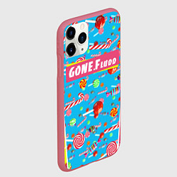 Чехол iPhone 11 Pro матовый GONE Fludd, цвет: 3D-малиновый — фото 2