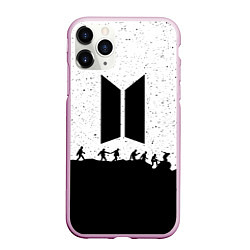 Чехол iPhone 11 Pro матовый BTS: Black Stars