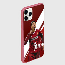 Чехол iPhone 11 Pro матовый Roberto Firmino, цвет: 3D-малиновый — фото 2