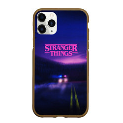 Чехол iPhone 11 Pro матовый Stranger Things: Neon Road