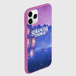 Чехол iPhone 11 Pro матовый Stranger Things: Magic House, цвет: 3D-фиолетовый — фото 2