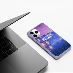 Чехол iPhone 11 Pro матовый Stranger Things: Magic House, цвет: 3D-светло-сиреневый — фото 2