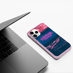 Чехол iPhone 11 Pro матовый Stranger Things: Pink Heaven, цвет: 3D-розовый — фото 2