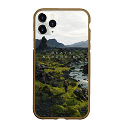 Чехол iPhone 11 Pro матовый Death Stranding: Green World, цвет: 3D-коричневый