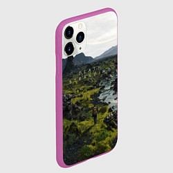 Чехол iPhone 11 Pro матовый Death Stranding: Green World, цвет: 3D-фиолетовый — фото 2