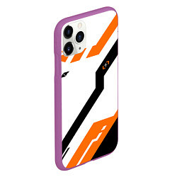 Чехол iPhone 11 Pro матовый CS:GO Asiimov Light, цвет: 3D-фиолетовый — фото 2