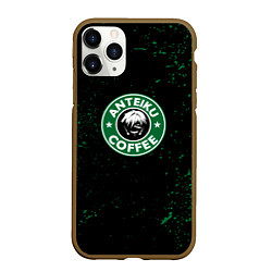 Чехол iPhone 11 Pro матовый Anteiku coffee sturbucks, цвет: 3D-коричневый