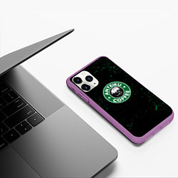 Чехол iPhone 11 Pro матовый Anteiku coffee sturbucks, цвет: 3D-фиолетовый — фото 2