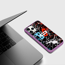 Чехол iPhone 11 Pro матовый Twenty One Pilots: Polarize, цвет: 3D-фиолетовый — фото 2