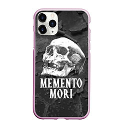 Чехол iPhone 11 Pro матовый Memento Mori, цвет: 3D-розовый