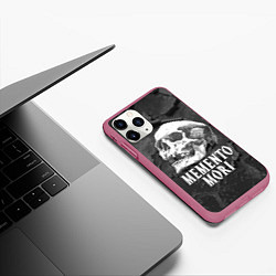 Чехол iPhone 11 Pro матовый Memento Mori, цвет: 3D-малиновый — фото 2