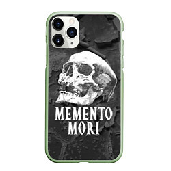 Чехол iPhone 11 Pro матовый Memento Mori, цвет: 3D-салатовый