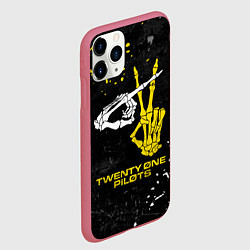 Чехол iPhone 11 Pro матовый TOP: Skeleton Clique, цвет: 3D-малиновый — фото 2