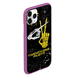Чехол iPhone 11 Pro матовый TOP: Skeleton Clique, цвет: 3D-фиолетовый — фото 2