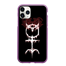 Чехол iPhone 11 Pro матовый Ghostemane sign, цвет: 3D-фиолетовый