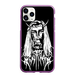 Чехол iPhone 11 Pro матовый Ghostemane: Devil, цвет: 3D-фиолетовый