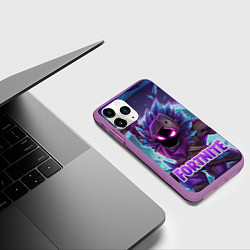 Чехол iPhone 11 Pro матовый Fortnite, цвет: 3D-фиолетовый — фото 2