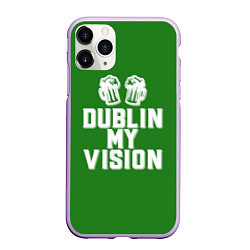 Чехол iPhone 11 Pro матовый Dublin my vision, цвет: 3D-сиреневый