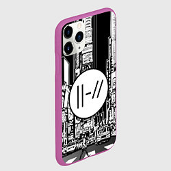 Чехол iPhone 11 Pro матовый 21 Pilots: Big City, цвет: 3D-фиолетовый — фото 2