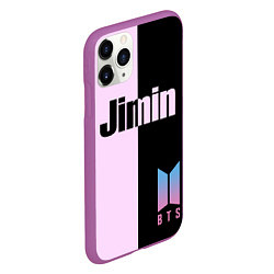 Чехол iPhone 11 Pro матовый BTS Jimin, цвет: 3D-фиолетовый — фото 2