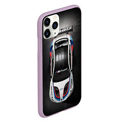 Чехол iPhone 11 Pro матовый BMW M Power, цвет: 3D-сиреневый — фото 2