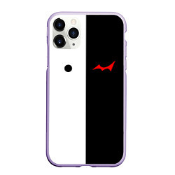 Чехол iPhone 11 Pro матовый MONOKUMA Eyes, цвет: 3D-светло-сиреневый