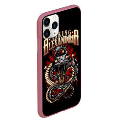 Чехол iPhone 11 Pro матовый Asking Alexandria: Stand Up And Scream, цвет: 3D-малиновый — фото 2