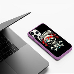 Чехол iPhone 11 Pro матовый Asking Alexandria: Alone In A Room, цвет: 3D-фиолетовый — фото 2