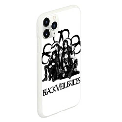 Чехол iPhone 11 Pro матовый Black Veil Brides: Knives and Pens, цвет: 3D-белый — фото 2