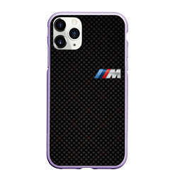 Чехол iPhone 11 Pro матовый BMW M: Dark Side, цвет: 3D-светло-сиреневый