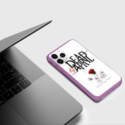 Чехол iPhone 11 Pro матовый Dead by April, цвет: 3D-фиолетовый — фото 2