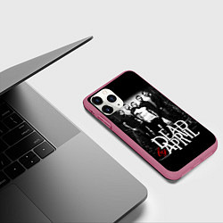 Чехол iPhone 11 Pro матовый Dead by April: Dark Rock, цвет: 3D-малиновый — фото 2