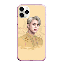 Чехол iPhone 11 Pro матовый Park Jimin, цвет: 3D-розовый