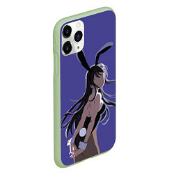 Чехол iPhone 11 Pro матовый Senpai Girl, цвет: 3D-салатовый — фото 2