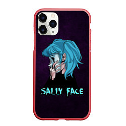 Чехол iPhone 11 Pro матовый Sally Face, цвет: 3D-красный