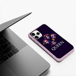 Чехол iPhone 11 Pro матовый Queen: Fan Art, цвет: 3D-розовый — фото 2