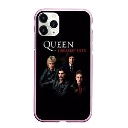 Чехол iPhone 11 Pro матовый Queen: Greatests Hits, цвет: 3D-розовый