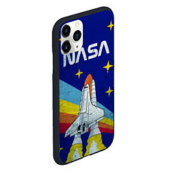 Чехол iPhone 11 Pro матовый NASA: Magic Space, цвет: 3D-черный — фото 2
