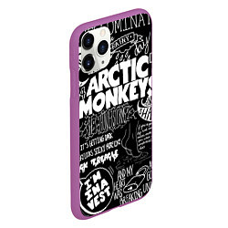 Чехол iPhone 11 Pro матовый Arctic Monkeys: I'm in a Vest, цвет: 3D-фиолетовый — фото 2